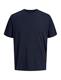 Jack & Jones Jjeorganic Basic Tee Ss O-neck Noos Camiseta, Marino, M Hombre
