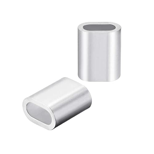 XYWHPGV Aluminum Crimping Loop Sleeve Oval for 7/32