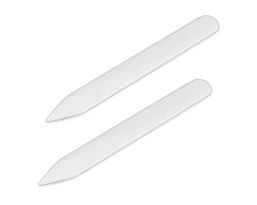 SCSpecial Bone Folder 2 Pieces Leather Craft Tool Paper Creaser Set for DIY Handmade Leather Crafts and Paper Crafts