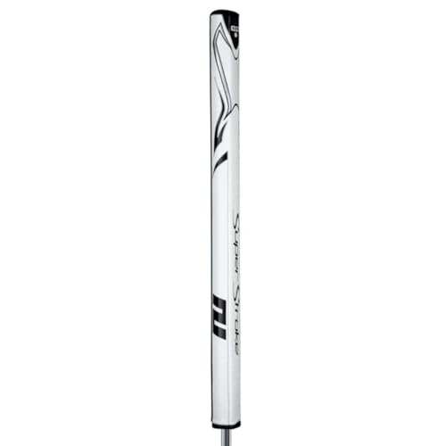 SuperStroke Zenergy Flatso XL 2.0+Plus Golf Putter Grip with No Taper Enhanced SPYNE Technology New Multi-Zone Texturing and Tech-Port White/Black