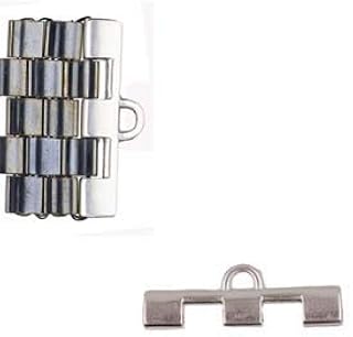 2 Pair TILA Bead Ending Finding. Quality Silver Plated Soros III Tila Cymbal Metal Fashion Elements. Works with TILA Beads and More!
