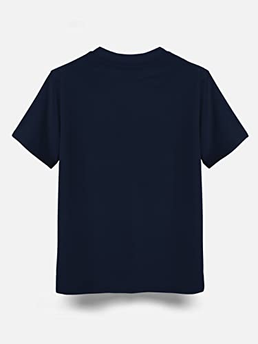 Image of HELLCAT Boys Round Neck Printed Blended Cotton Tshirt -Combo Pack of 2 - Orange /Blue