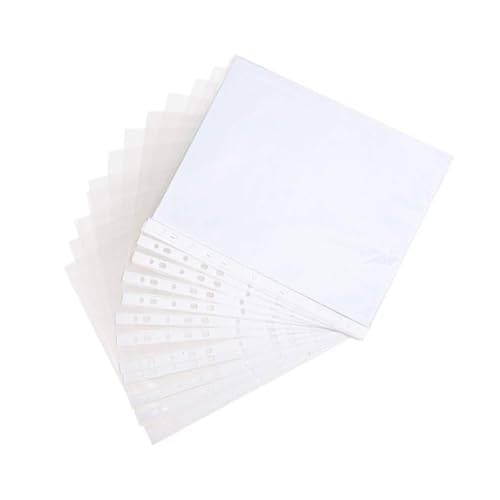 Pochettes transparentes de rangement pour documents clairs de classeur à anneaux