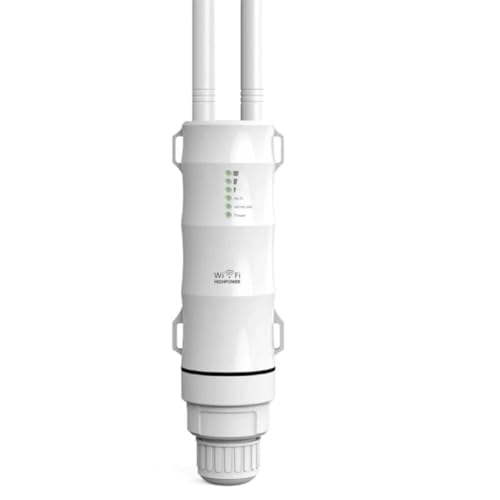 Ptdfjspt Repetidor WiFi InaláMbrico para Exteriores AC600 Enrutador Ap Dualdand 2.4G+5Ghz Extensor de Alcance PoE
