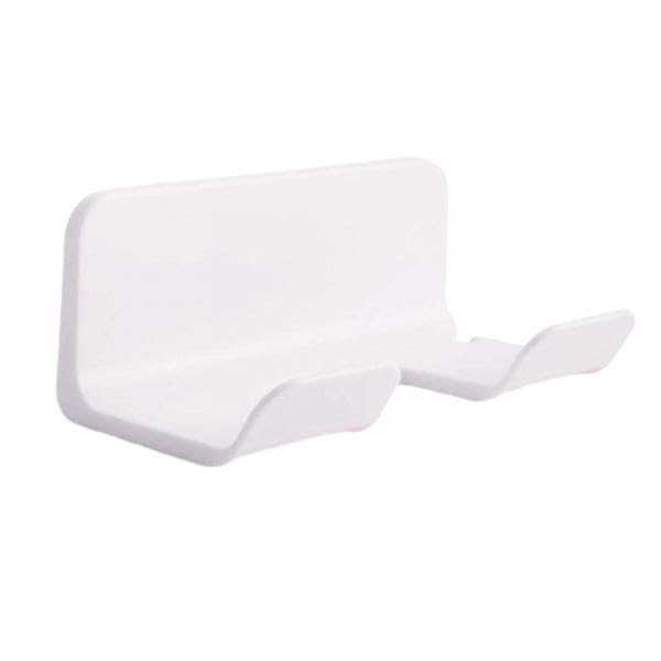 2xHair Dryer Stand Holder Wall Mount Hair Dryer Hook for Bathroom Home Bedroom white-image-39