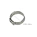 FELTECHELECTR 130pcs Stainless Steel Hose Clamp Set Heavy Duty Pliers Single Ear Hose Clamps for Home Automotive and Industrial Use