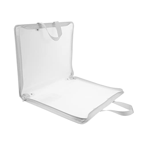 Housoutil Art Storage Organizer Tote Bag for Art Supplies Pp Material Handle Large Space Protects Artwork