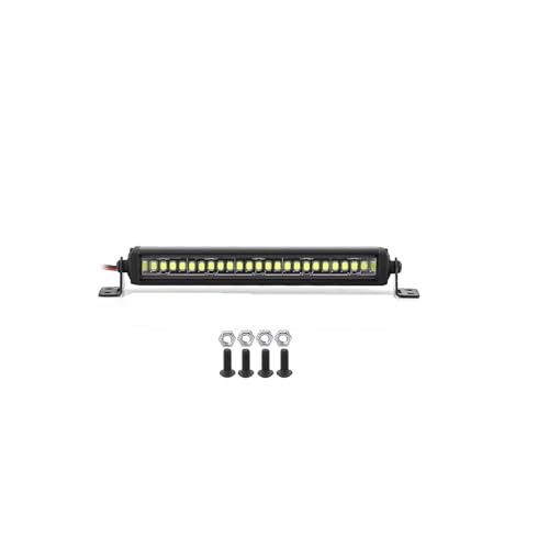 Focos piezas para Axial SCX10 con barra de luz de 115mm para actualización de techo de coche RC