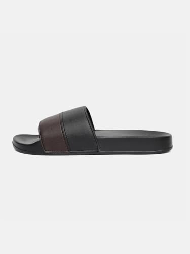 Image of hummel CAMP MEN COLOUR BLOCK SLIDERS Comfortable Cushioned Sole Arch Support Durable Lightweight Flexible Trendy Style Flip flops and Slippers Slides for Men Daily use Chappal