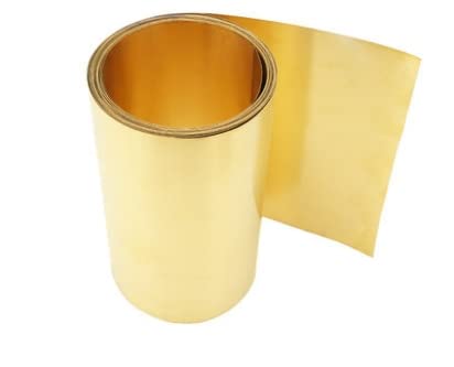Laiton plate de feuille mince métallique 0.3mm x 30mm x 1000mm pour modélisme et industrie