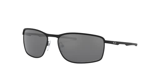 Oakley Men's Oo4107 Conductor 8 Rectangular Sunglasses, Matte Black/Black Iridium Polarized, 60 mm