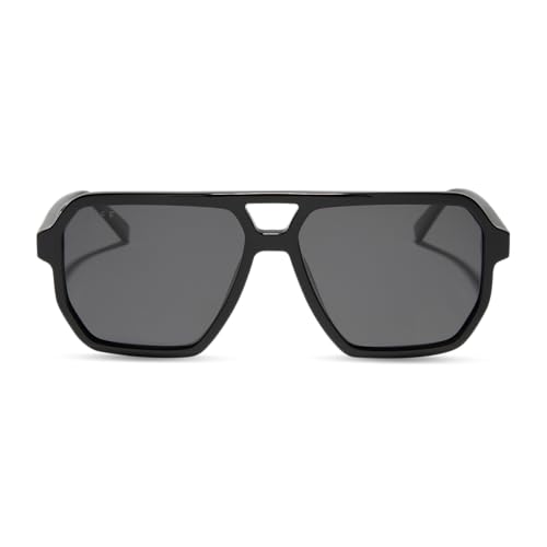 DIFF Cameron Oversized Navigator Sunglasses for Women | Espresso Tortoise + Brown Gradient | 100% UV Polarized Protection3