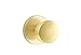EMTEK Disk Rosette Dummy, Pair with Matching Finish Laurent Round Knob - Choice of 7 Finishes - 5059LAUUS4 - Satin Brass (US4)