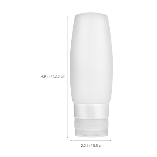 Image of Healeved 4 Oz Silicone Travel Bottles for Toiletries Set of 4 Leak Proof Refillable Squeeze Bottles Portable Containers for Shampoo Conditioner Lotion