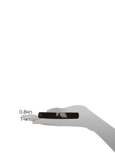 Caravan Extra Long Basic Automatic Black Barrette, 0.5 Ounce