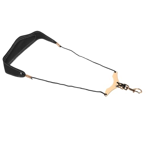 Toddmomy Saxophone Neck Harness Tenor Saxophone Harness Padded Sax Strap Metal Swivel Snap Hook Adjustable Length for Clarinet Oboe