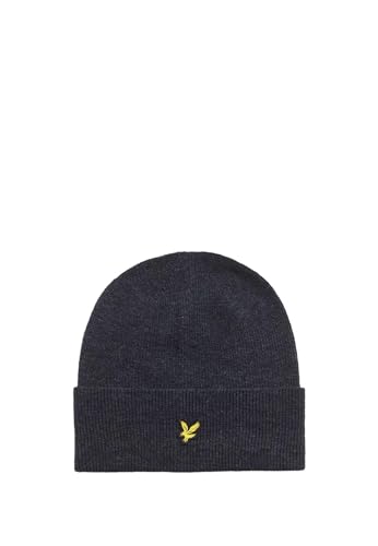 Bonnet Lyle & Scott HE2314A homme en laine d'agneau mélangée marine