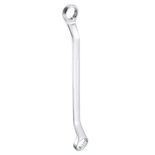 HARFINGTON 45-Degree Offset Box End Wrench 30mm x 32mm 12 Point Metric CR-V Double Box End Wrench Chrome Vanadium Steel Long Offset Torx Box Wrench for Automotive Home Repair Tool