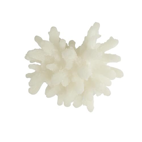 Escultura Decorativa de Coral Blanco Polystone 6" x 5" x 4" miniatura 7