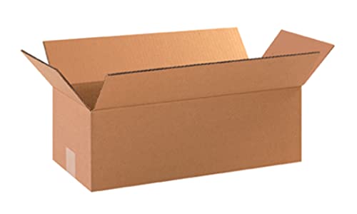 Image of Secure Seal - 25 Pack of 18x8x6 inch Corrugated Cardboard Packing Shipping Mailing Moving Carton Boxes Cube