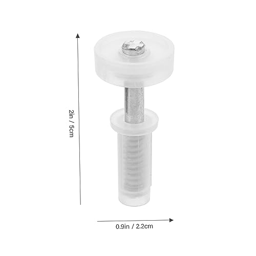 Bisagra pivotante para puertas plegables DOITOOL, hardware para clósets residenciales y comerciales, acabado cromado, color blanco miniatura 3