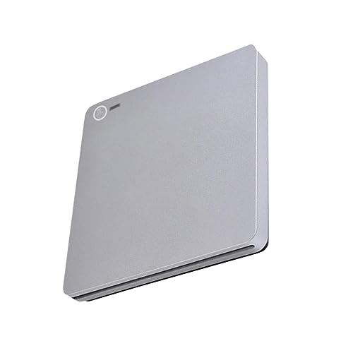 Grabadora DVD externa KALLORY USB 3.0 tipo C plateada