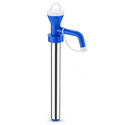 Image of Manual Water Bottle Pump - Portable Drinking Water Dispenser Pump with Stainless Steel Tube | Hand Press Water Pump for 20 Litre Water Can, Home, Office & Camping(OIL PUMP)