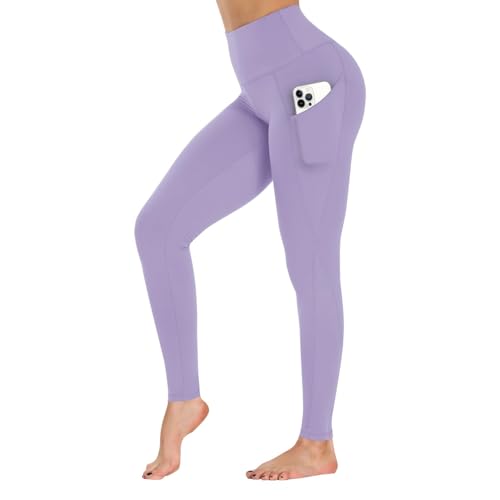 GAYHAY High Waist Yoga Pants with Pockets, Leggings for Women Tummy Control Compression Workout Leggings for Women