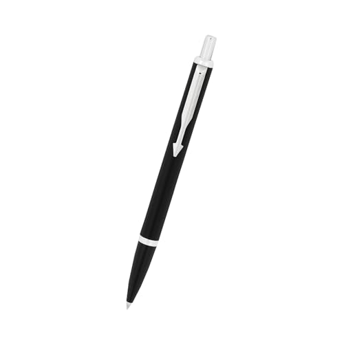 Parker Latitude Matte Black Chrome Trim Ball Pen| Ink Color - Blue | Perfect For Gifting Purpose | Elite Pen For Professionals (Image - 2)