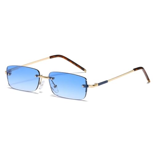 Lunettes de soleil rectangulaires sans monture pour vos sorties d'été