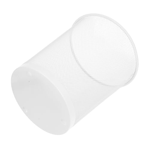 Caneca de basura rectangular de hierro blanca miniatura 7