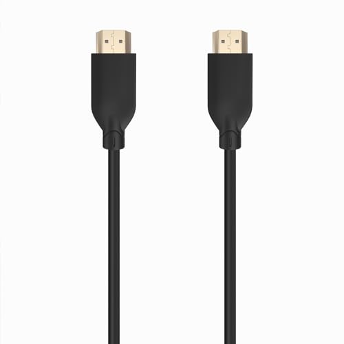 AISENS - A120-0734 - HDMI Cable V2.0 CCS Premium High Speed/Hec 4K@60Hz 18Gbps, A/M-A/M, Black, 5.0M, Black/White, Pequeño