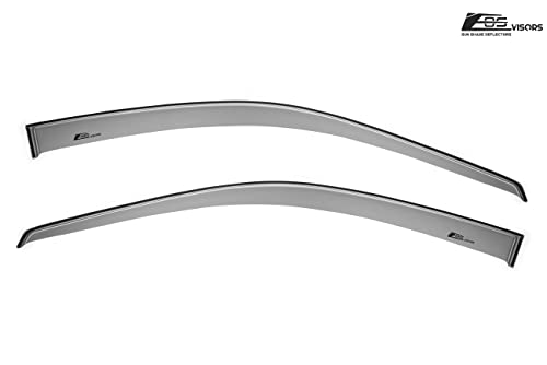 Replacement For 1996-2000 Honda Civic Coupe & Hatchback Models | Eos Visors Jdm Clip-On Style Smoke Tinted Side Window Vent Deflectors Rain Guard Ek9 Em1 Si #TOP5