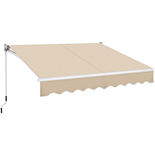 Yaheetech Store Banne de Balcon Auvent Rétractable avec Tissu Résistant aux UV et à l'eau pour...