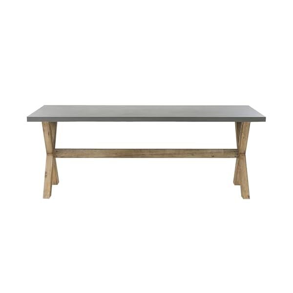 Patioco Gartentisch-Set Olbia Faserzement Grau