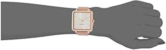 Nine West Women's Japanese Quartz Dress Watch with Faux Leather Strap