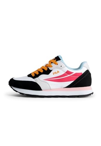 FILA Hypert Wmn, Zapatillas Mujer, Black White Azalea, 38 EU