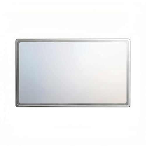 Miroir de Maquillage Voiture HD sans Déformation, Miroir de Courtoisie Incassable en Acier Inoxydable pour Pare-Soleil, Miroir de Voiture Autocollant de...
