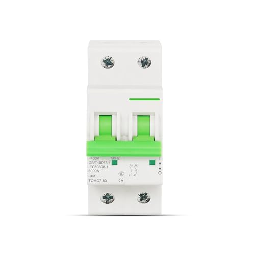 Disjoncteur miniature 1P 2P TOMC7-63 pour la protection de circuit électrique 6KA