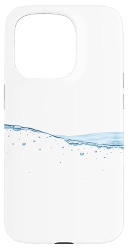 Thin Blue Water Surface with Bubbles Oceans Graphic X}zP[X iPhone 15 Pro p