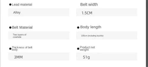 Women's Leather Belt Pin Buckle With Denim Suit Pants Belt 6