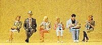 10332 Pedestrians Seated People Package(6) HO Model Figure