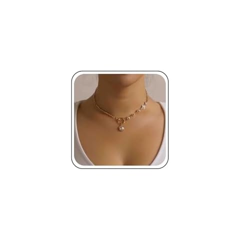 Erimberate Vintage Pearl Choker Necklace Cover