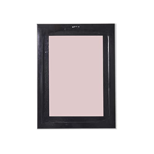 Image of Stuthi Arts Rectangular Framed Wall Mirror (Brown, 34.29 x 25.4 cm)