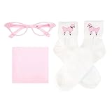 Hip Hop 50's Shop Kids 3 Piece Accessory Set (Light Pink, Child)