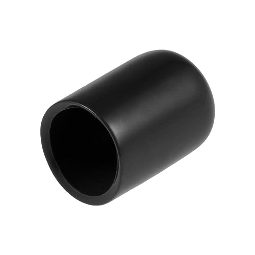 TA-VIGOR 20Pcs Rubber End Caps, 12mm ID Round Flexible Screw End Caps Thread Protectors