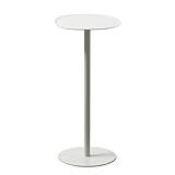 ideaco(イデアコ) サイドテーブル 角丸 フチあり W23✕D23✕H50cm 組立不要 side table 23 H500 sand white