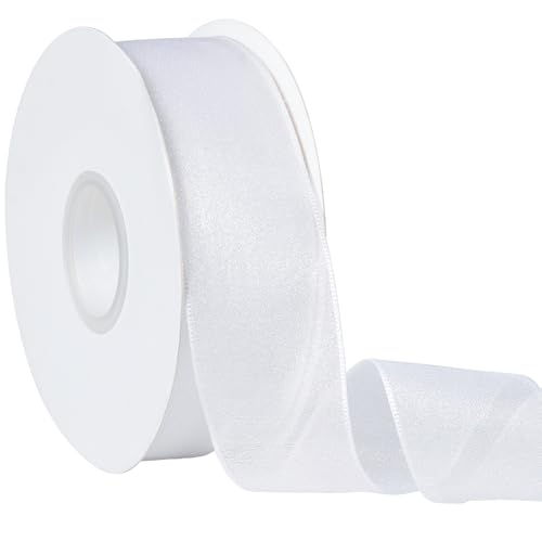 Zerofy Sheer Organza Ribbon 1-1/2 Inch Chiffon Ribbons...