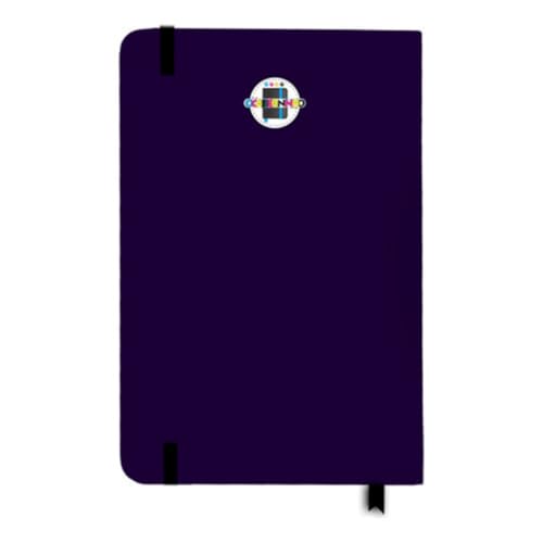 Caderno Sketchbook Elástico Capa Dura Coruja Flores Lua
