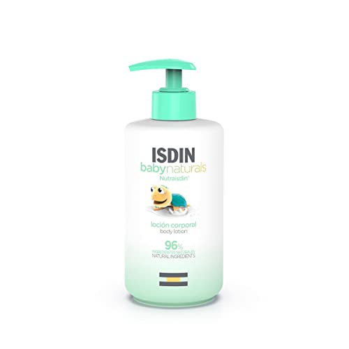 NutraISDIN Baby Naturals Loción Hidratante Corporal para Bebé con Un 96% de Ingredientes de Origen Natural, 400 Mililitros